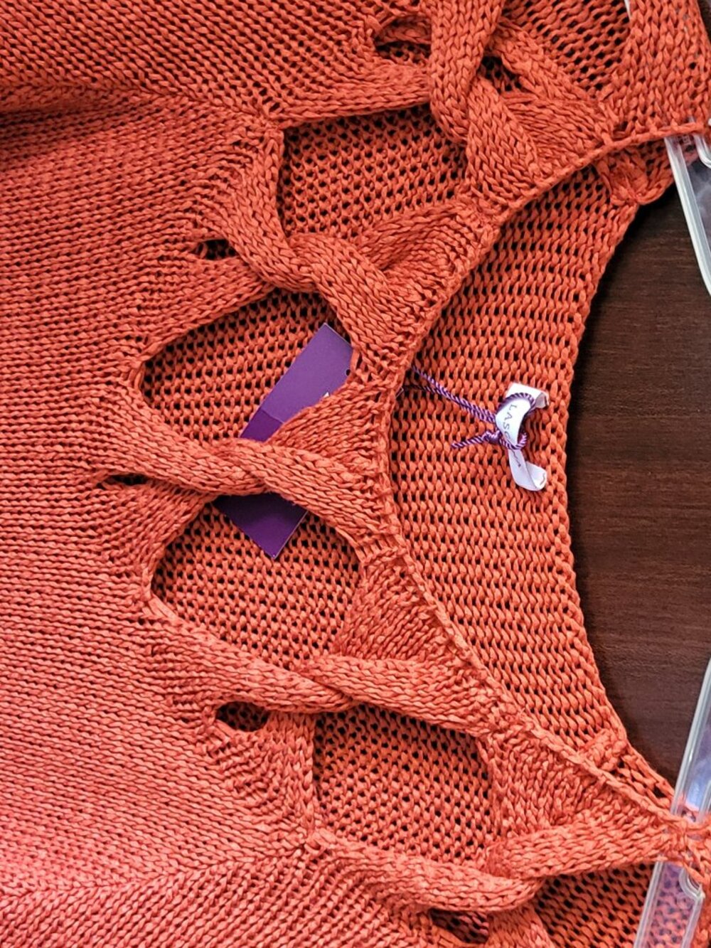 Lascana Knitted Cut Out Sweater - Picture 6 of 8